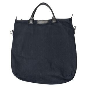 WANT Les Essentiels De la Vie Black Canvas Tote Bag